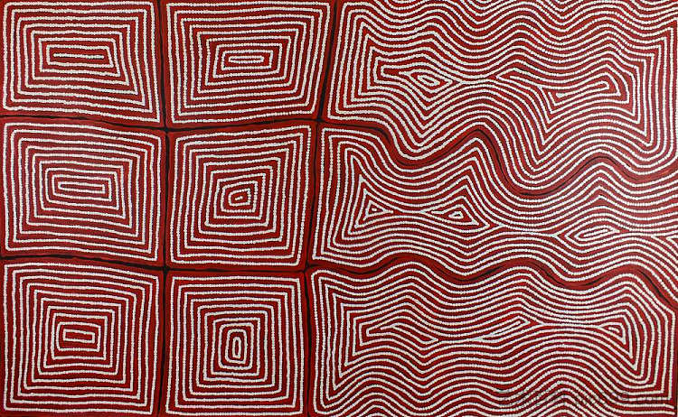 无题 （WAT2885） Untitled (WAT2885)，Warlimpirrnga Tjapaltjarri