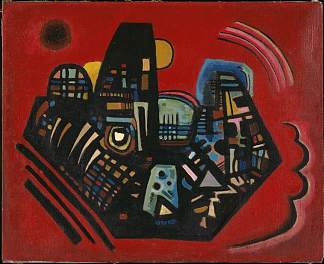 黑红 Black-Red (1928; Alten / Dessau-alten,Germany                     )，瓦西里·康定斯基