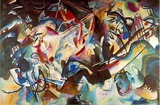 组成六 Composition VI (1913; Munich / Monaco,Germany                     )，瓦西里·康定斯基