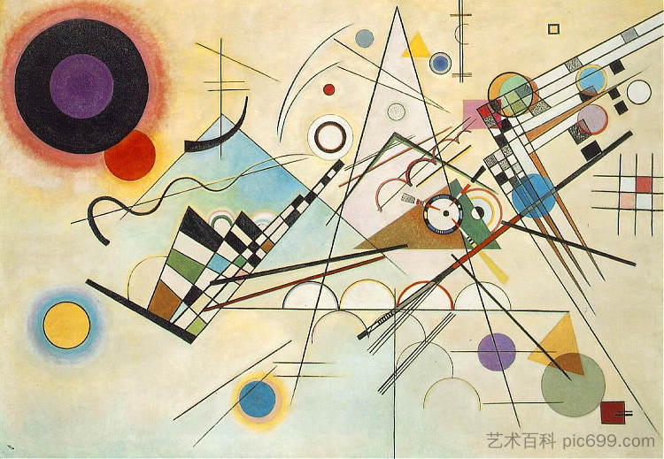 组成八 Composition VIII (1923; Germany  )，瓦西里·康定斯基