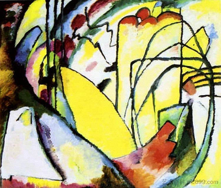 即兴创作 10 Improvisation 10 (1910; Germany  )，瓦西里·康定斯基