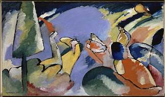 即兴创作 14 Improvisation 14 (1910; Munich / Monaco,Germany                     )，瓦西里·康定斯基