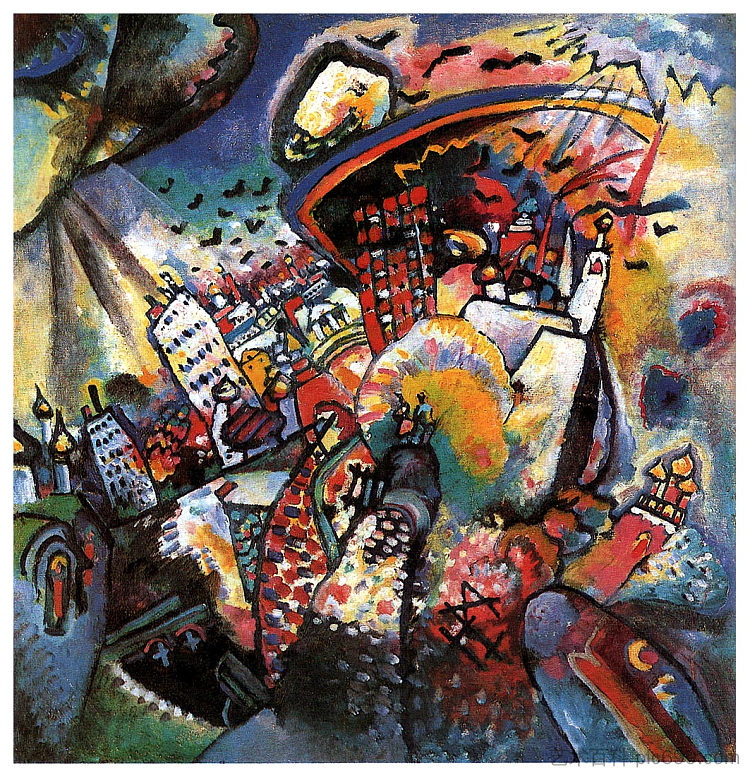 莫斯科 I Moscow I (1916; Moscow,Russian Federation ),瓦西里·康定斯基