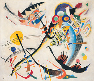 蓝色段 Blue segment (1921)，瓦西里·康定斯基