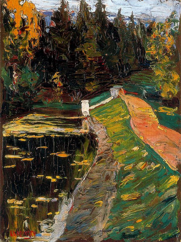 研究水闸 Study for sluice (1901),瓦西里·康定斯基