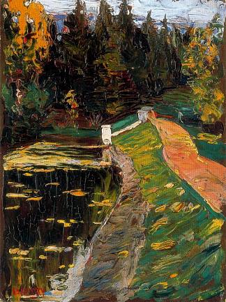 研究水闸 Study for sluice (1901)，瓦西里·康定斯基