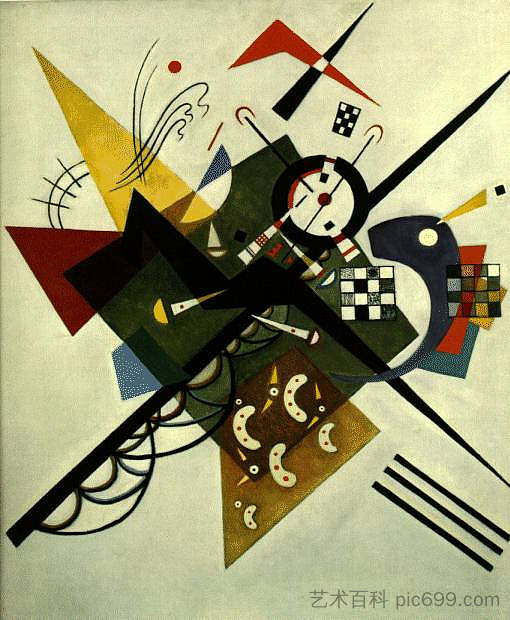 在白色二 On White II (1923; Germany ),瓦西里·康定斯基