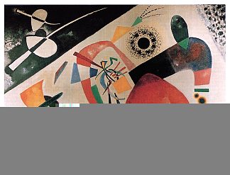 红斑二 Red spot II (1921; Moscow,Russian Federation                     )，瓦西里·康定斯基