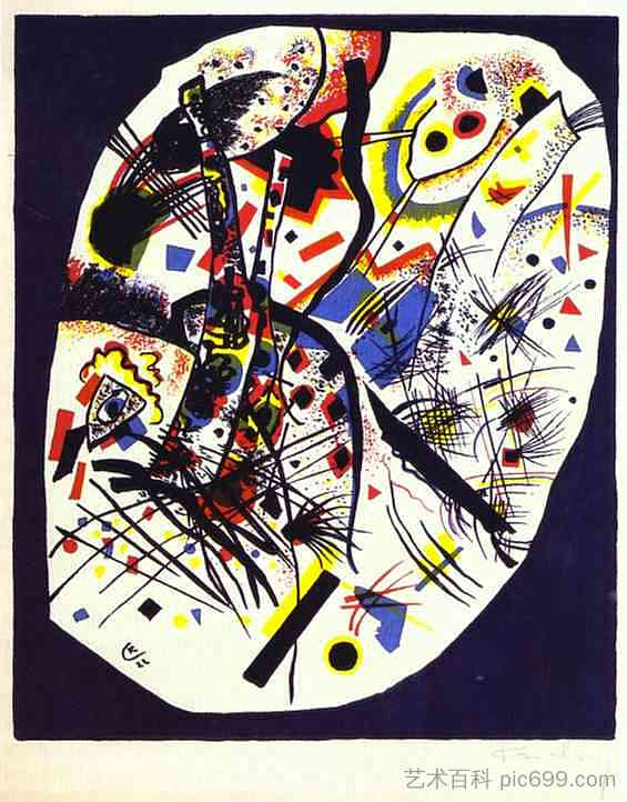小世界三 Small worlds III (1922; Germany ),瓦西里·康定斯基