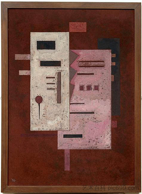 柔软粗糙度 Soft roughness (1933; Paris,France ),瓦西里·康定斯基