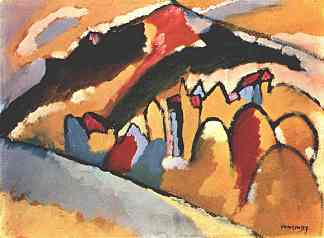 秋季学习 Study for autumn (1909; Munich / Monaco,Germany                     )，瓦西里·康定斯基