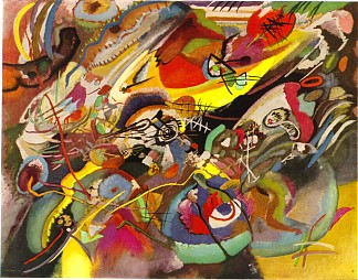《作文七》研究 Study for “Composition VII” (1913; Munich / Monaco,Germany                     )，瓦西里·康定斯基
