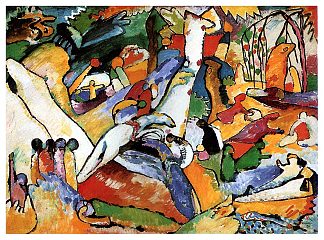 《作文II》研究 Study for “Composition II” (1910; Munich / Monaco,Germany                     )，瓦西里·康定斯基