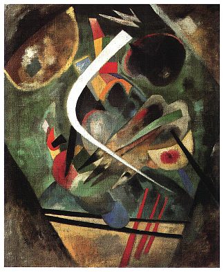 白线 White Line (1920; Moscow,Russian Federation                     )，瓦西里·康定斯基