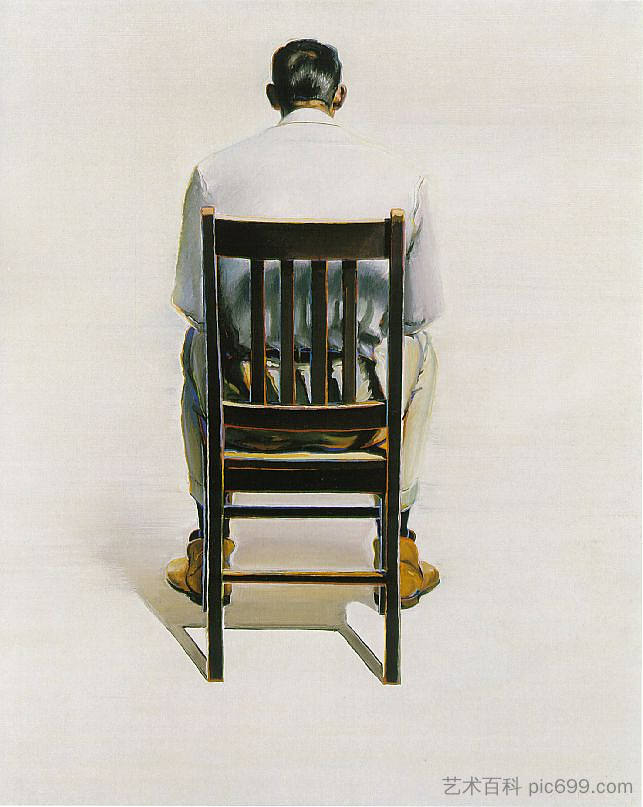 男人坐 - 后视图 Man Sitting - Back View (1964)，伟恩·第伯