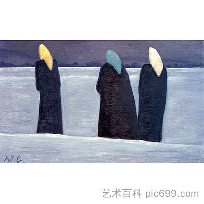 三个女人在圣露西节散步 Three Women Walking on St. Lucy’s Day (1970)，维尔纳·伯格