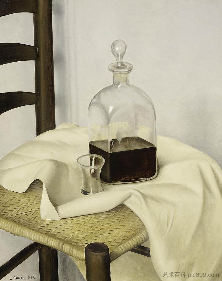 带瓶子的椅子 Chair with Bottle (1928)，维尔纳·佩纳