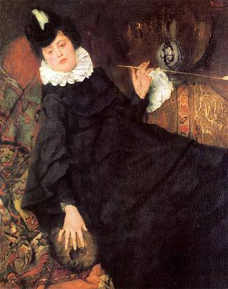 年轻的巴黎人（The Cocotte） Die junge Pariserin (Die Kokotte) (1869)，威廉·莱伯尔