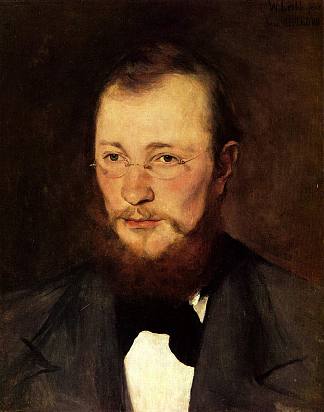 医学博士的肖像。弗里德里希·劳尔特 Porträt des Dr. med. Friedrich Rauert (1877)，威廉·莱伯尔