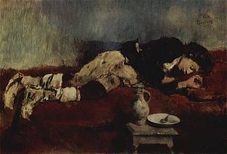 沉睡的萨瓦男孩 Sleeping Savoyard Boy (1869)，威廉·莱伯尔