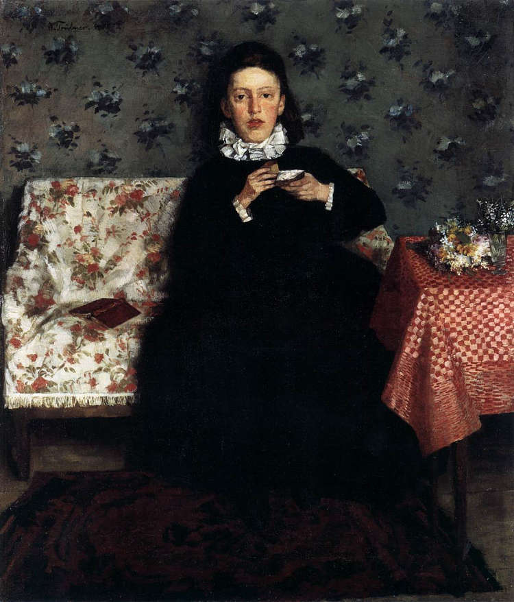 在沙发上 On the Sofa (1872)，威廉·特鲁纳