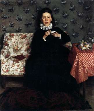 在沙发上 On the Sofa (1872)，威廉·特鲁纳