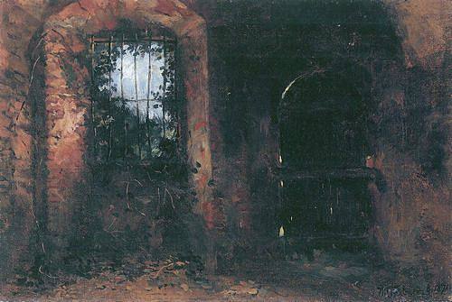 海德堡城堡的酒窖窗户 Cellar Window in Heidelberger Schloß (1871)，威廉·特鲁纳