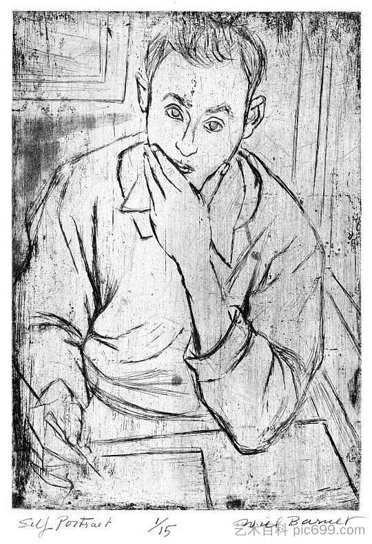 自画像 Self-portrait (c.1935; United States  )，威尔巴尼特