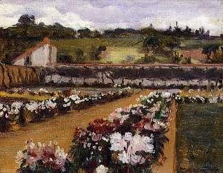 莫奈的正式花园 Monet’s Formal Garden (1885 – 1886)，乌伊拉德·梅特卡夫