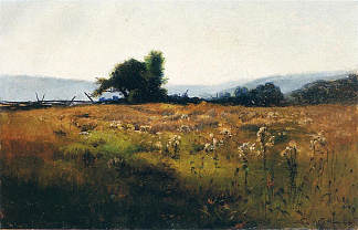 从高场看山景 Mountain View from High Field (1877)，乌伊拉德·梅特卡夫