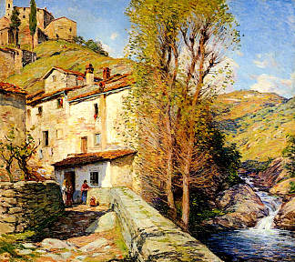 老磨坊，意大利佩拉戈 Old Mill, Pelago, Italy (1913)，乌伊拉德·梅特卡夫