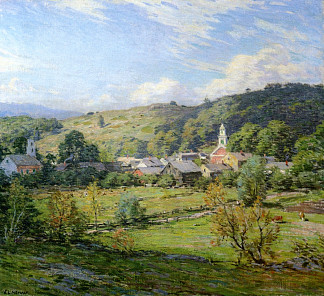 九月早晨，新罕布什尔州普莱恩菲尔德 September Morning, Plainfield, New Hampshire (1911)，乌伊拉德·梅特卡夫