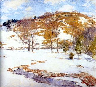 山麓的雪 Snow in the Foothills (c.1920 – c.1925)，乌伊拉德·梅特卡夫