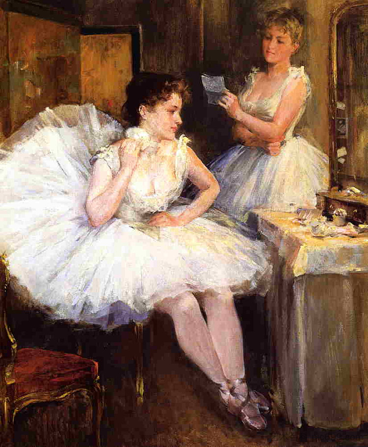 芭蕾舞演员又名更衣室 The Ballet Dancers aka The Dressing Room (1885)，乌伊拉德·梅特卡夫