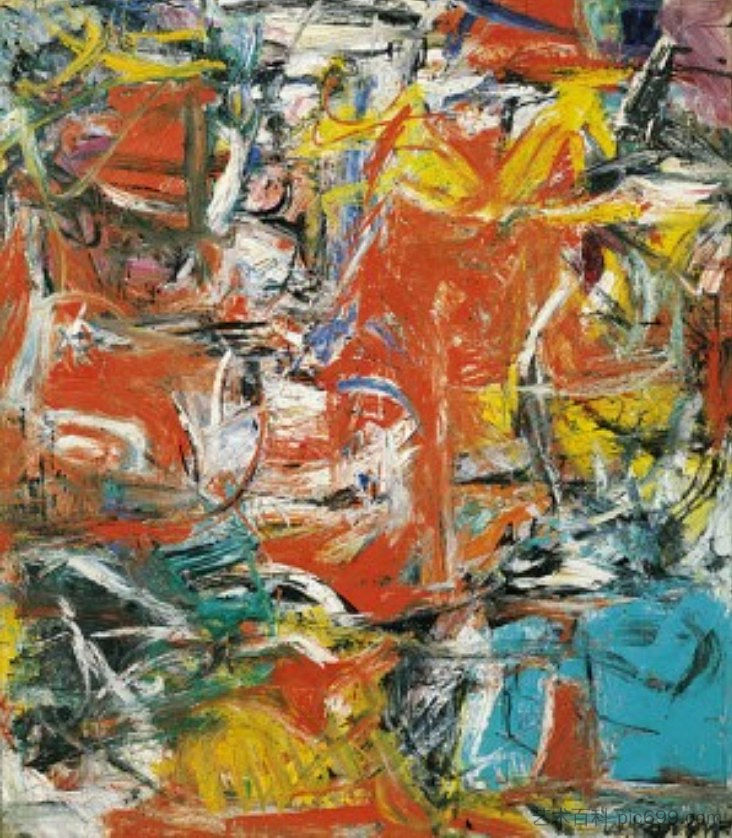 组成 Composition (1955)，威廉·德·库宁