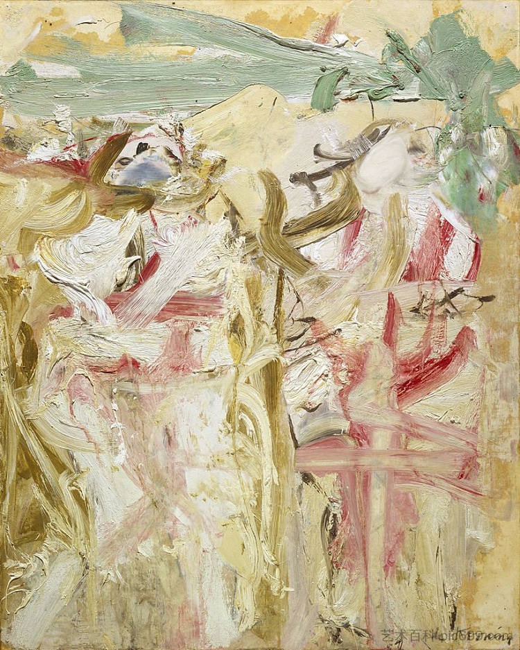 两个数字 Two Figures (1964)，威廉·德·库宁