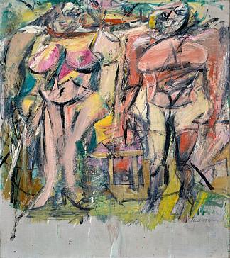 该国两名妇女 Two Women in the Country (1954)，威廉·德·库宁