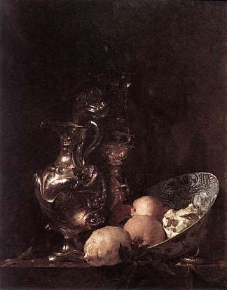 静物 Still-Life (c.1656)，威廉·考尔夫