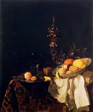 静物 Still-Life (1654)，威廉·考尔夫