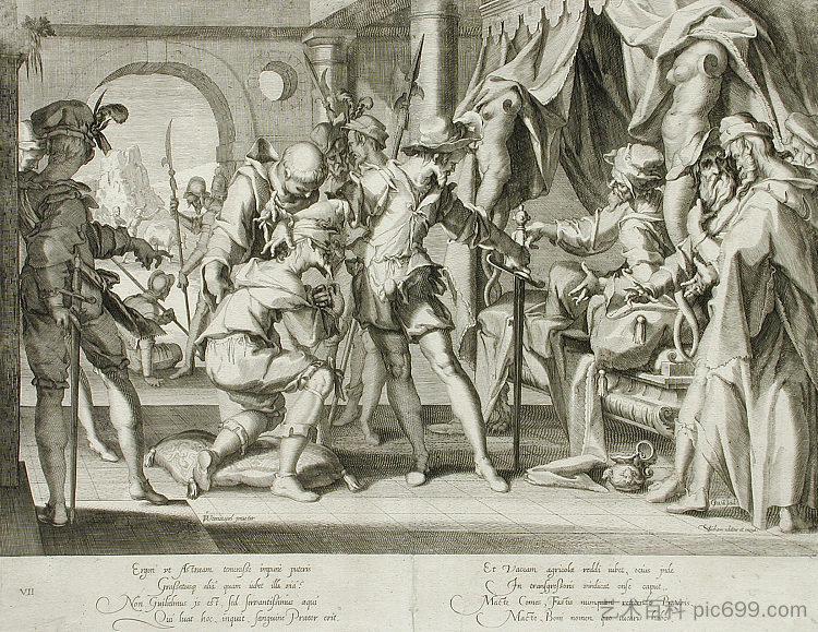 荷兰伯爵威廉三世允许将他的法警斩首 Count William III of Holland Permitting the Beheading of His Bailiff (1607),斯瓦嫩堡的威廉