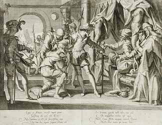 荷兰伯爵威廉三世允许将他的法警斩首 Count William III of Holland Permitting the Beheading of His Bailiff (1607)，斯瓦嫩堡的威廉