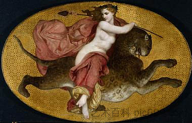 黑豹上的酒神 Bacchante on a Panther,威廉·阿道夫·布格罗