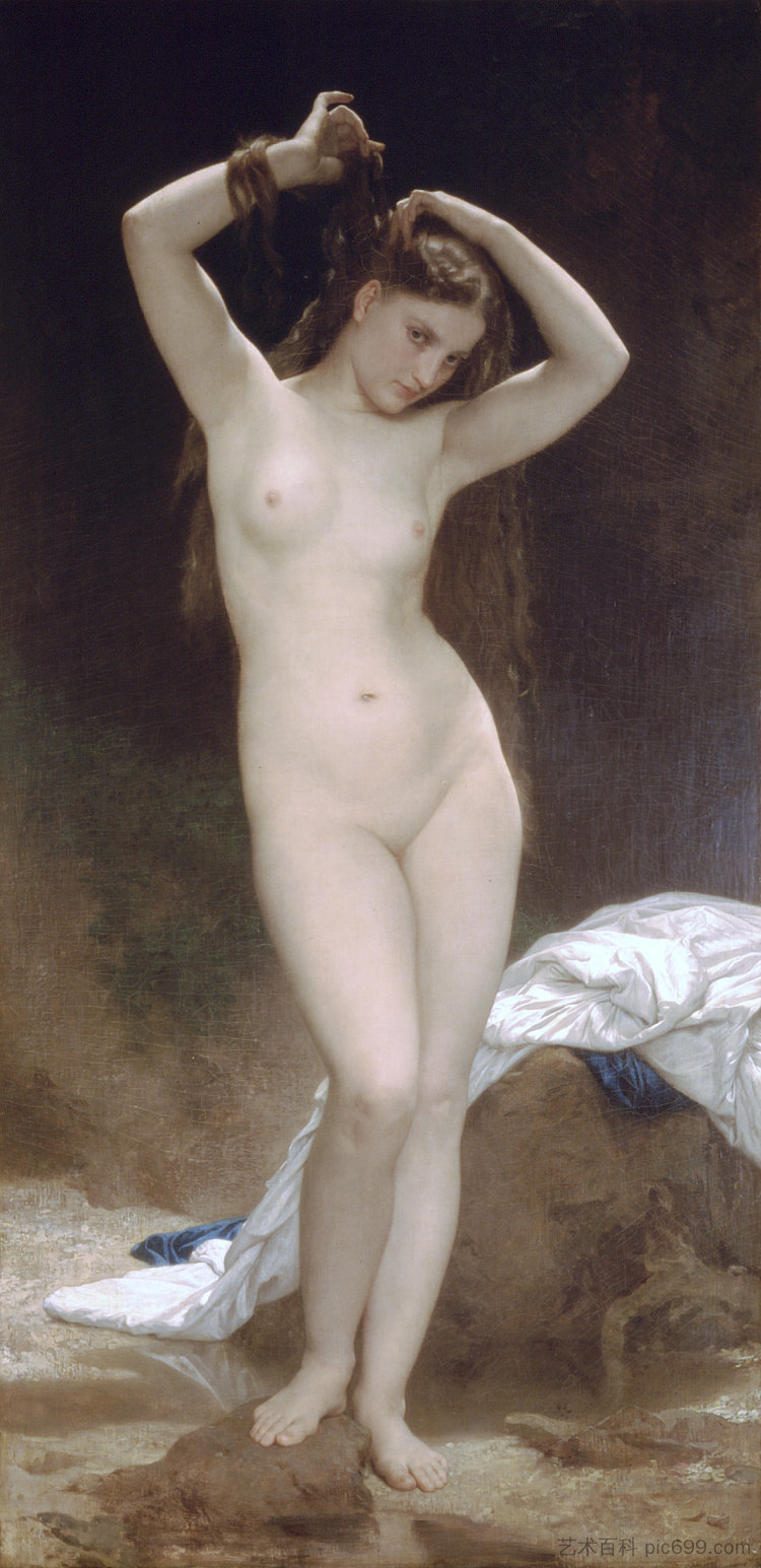 沐浴者 Baigneuse (1870)，威廉·阿道夫·布格罗