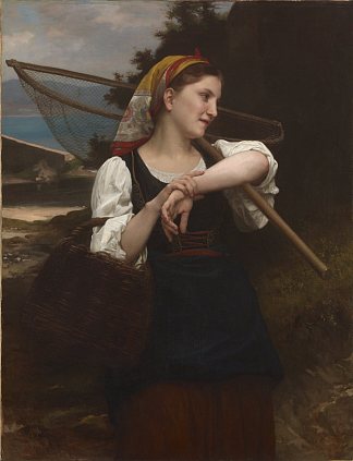 渔夫的女儿 Daughter of Fisherman (1872)，威廉·阿道夫·布格罗