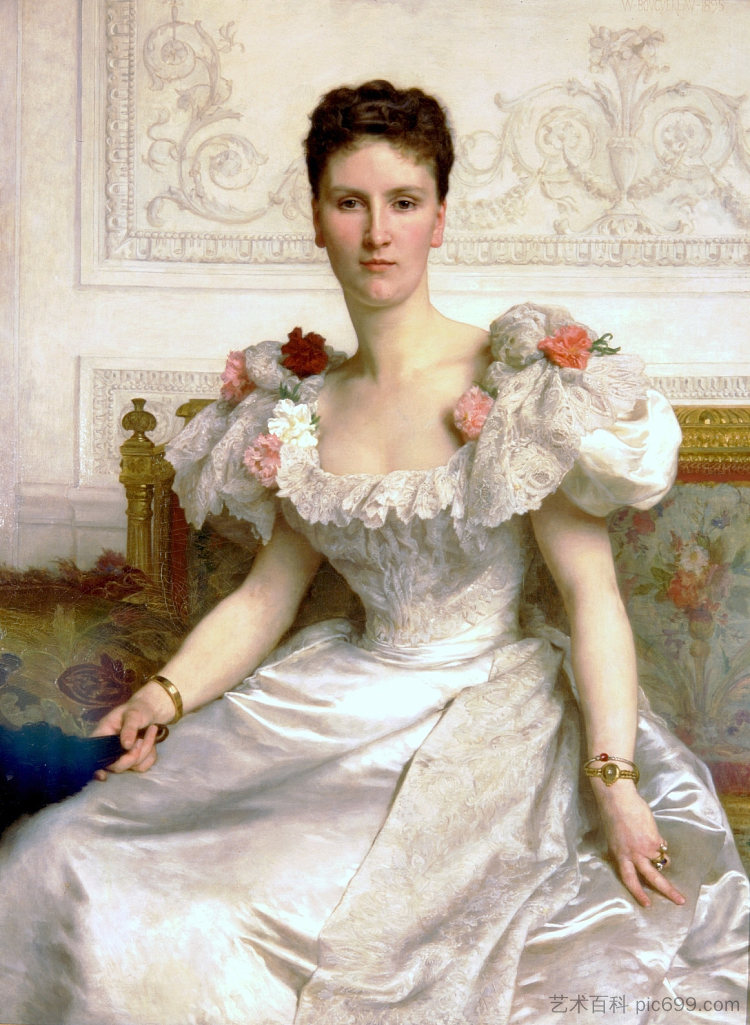 康巴塞雷斯伯爵夫人 Madame la Comtesse de Cambaceres (1895)，威廉·阿道夫·布格罗