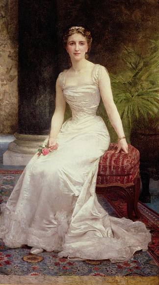 奥里·罗德勒夫人的肖像 Portrait of Madame Olry Roederer (1900)，威廉·阿道夫·布格罗