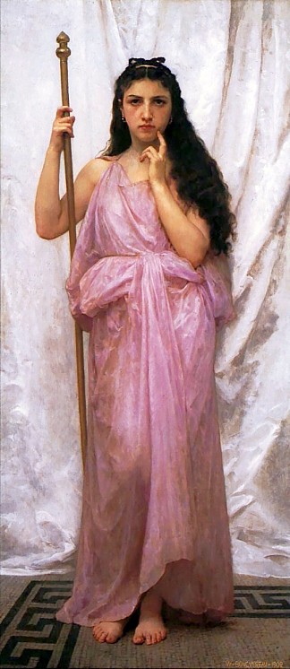 年轻的女祭司 Young Priestess (1902)，威廉·阿道夫·布格罗