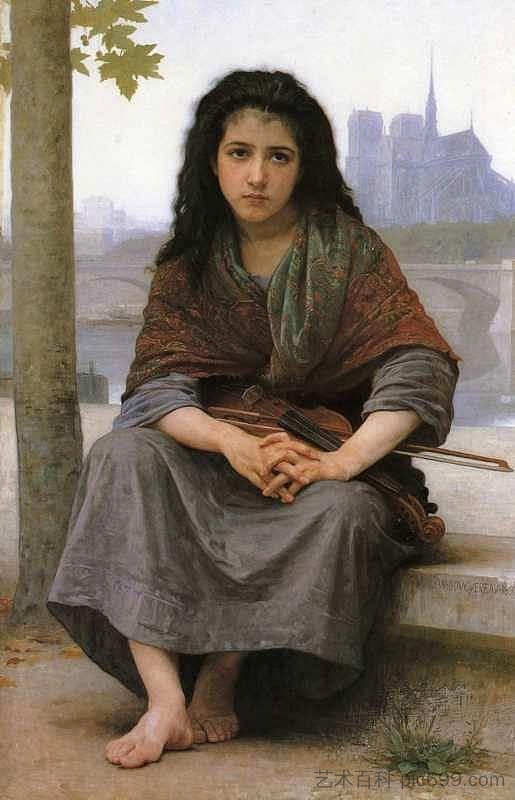 波希米亚人 The Bohemian (1890),威廉·阿道夫·布格罗