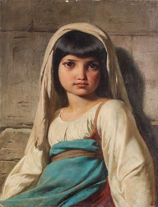 一个年轻女孩的肖像 Portrait of a Young Girl，威廉·阿道夫·布格罗