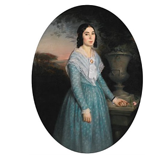 玛丽-塞琳娜·布里厄的肖像 Portrait of Marie-Célina Brieu (1846)，威廉·阿道夫·布格罗